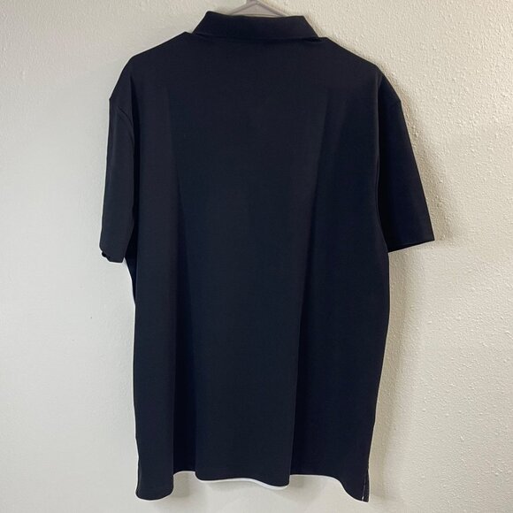 Calvin Klein Mens Polo Shirt XL White & Black Quick Dry Moisture-Wicking - Picture 6 of 11